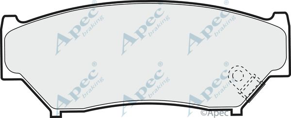 APEC BRAKING stabdžių trinkelių rinkinys, diskinis stabdys PAD844